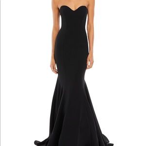 Aqua Scuba Strapless Sweetheart Gown